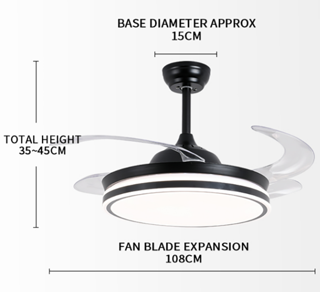 Modern Ceiling Fan with Lights
