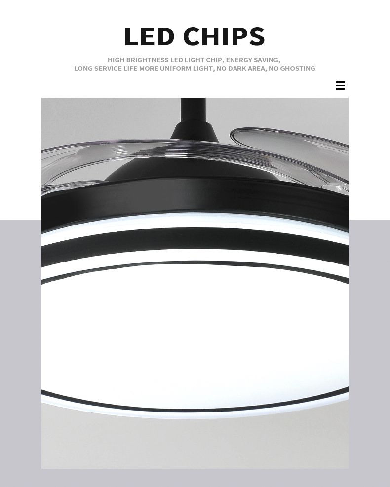 Modern Ceiling Fan with Lights